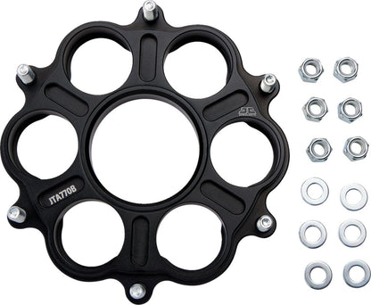 JT SPROCKETS REAR SPROCKET ADAPTER 39 & 41 TEETH 7075-T6 ALUMINIUM ALLOY NATURAL JTA770B