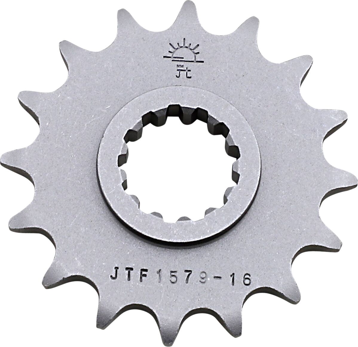 JT SPROCKETS JTF1579.16 FRONT REPLACEMENT SPROCKET 16 TEETH 520 PITCH NATURAL STEEL JTF1579.16