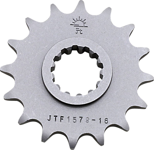 JT SPROCKETS JTF1579.16 FRONT REPLACEMENT SPROCKET 16 TEETH 520 PITCH NATURAL STEEL JTF1579.16