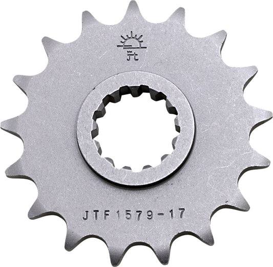 JT SPROCKETS JTF1579.17 FRONT REPLACEMENT SPROCKET 17 TEETH 520 PITCH NATURAL STEEL JTF1579.17