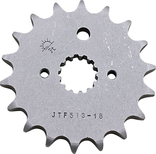 JT SPROCKETS JTF513.18 FRONT REPLACEMENT SPROCKET 18 TEETH 530 PITCH NATURAL STEEL JTF513.18