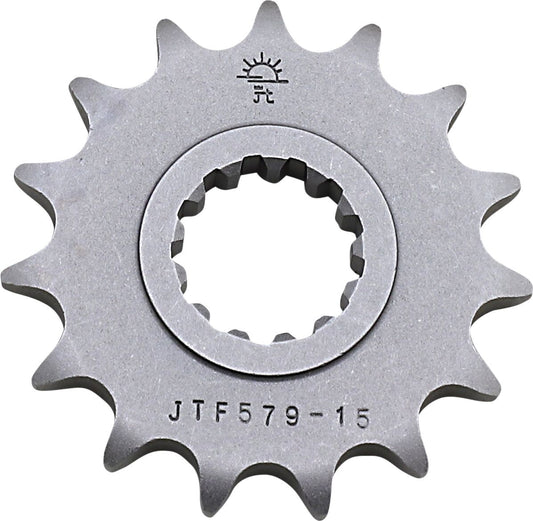 JT SPROCKETS JTF579.15 FRONT REPLACEMENT SPROCKET 15 TEETH 530 PITCH NATURAL STEEL JTF579.15