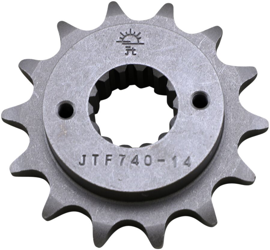 JT SPROCKETS JTF740.14 FRONT REPLACEMENT SPROCKET 14 TEETH 525 PITCH NATURAL STEEL JTF740.14