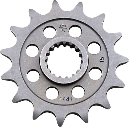 JT SPROCKETS JTF1441.15 FRONT REPLACEMENT SPROCKET 15 TEETH 520 PITCH NATURAL STEEL JTF1441.15