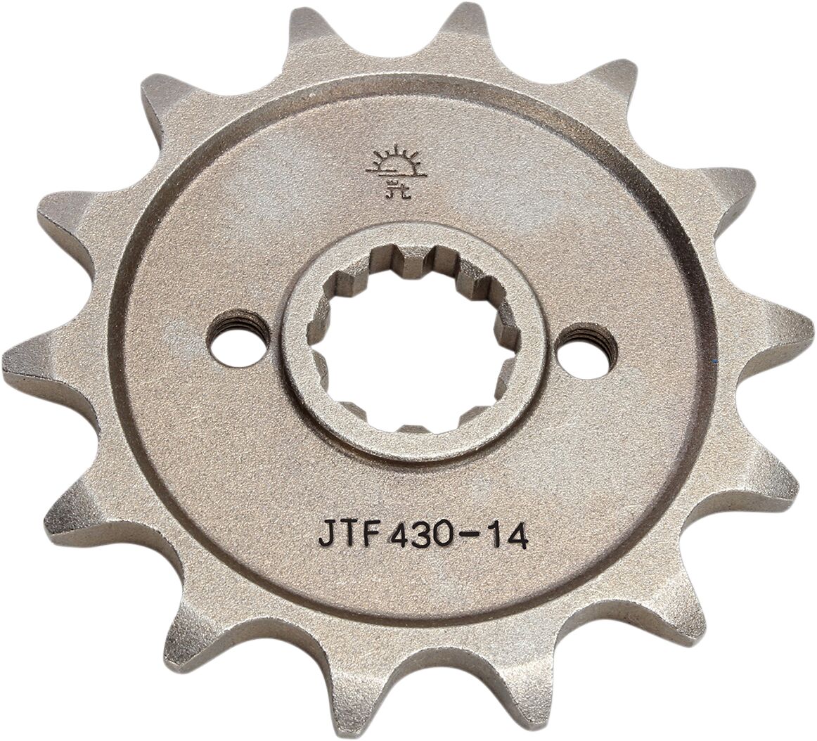 JT SPROCKETS JTF430.14 FRONT REPLACEMENT SPROCKET 14 TEETH 520 PITCH NATURAL STEEL JTF430.14