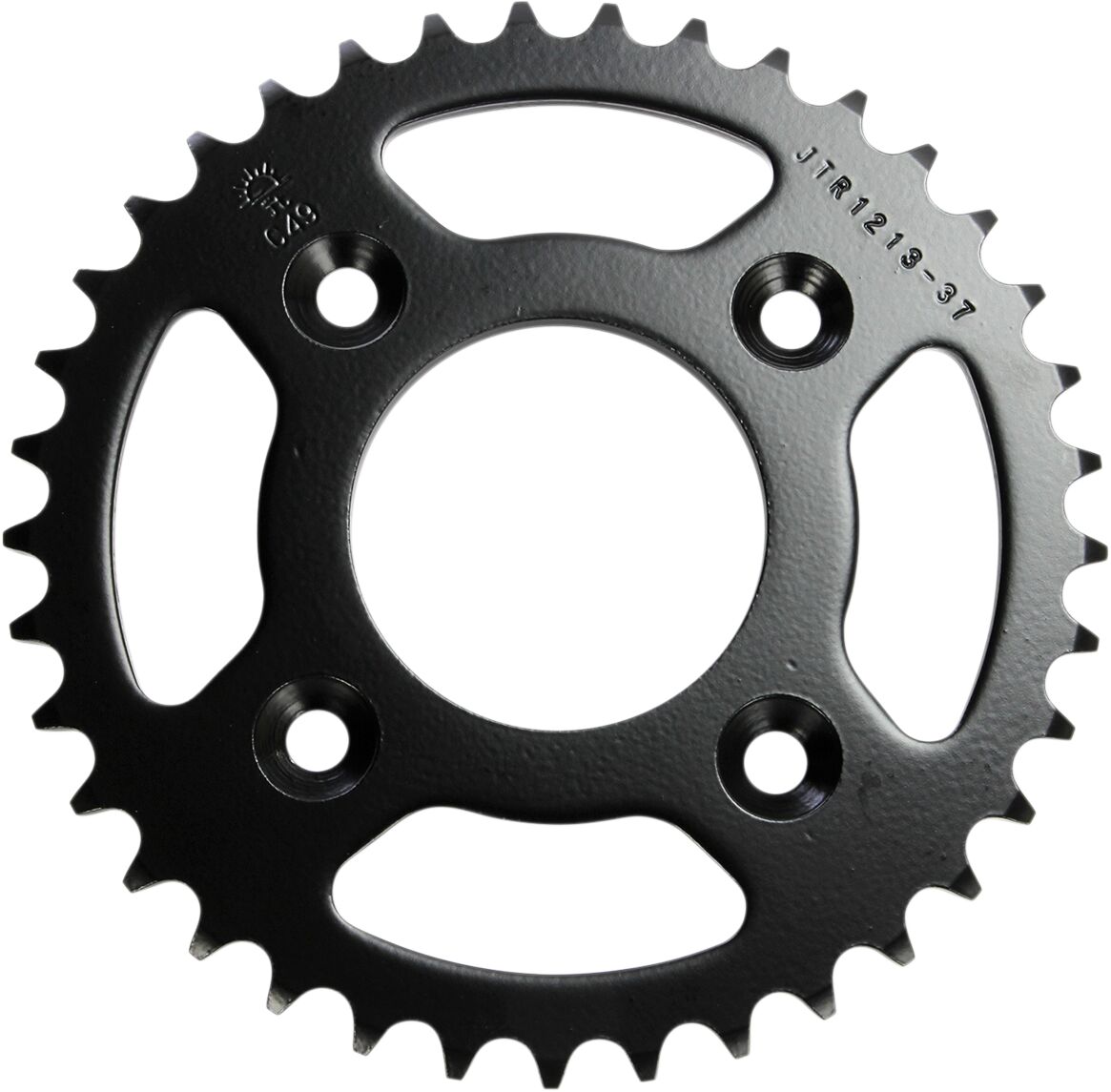 JT SPROCKETS JTR1213.37 REAR REPLACEMENT SPROCKET 37 TEETH 420 PITCH NATURAL C49 HIGH CARBON STEEL JTR1213.37
