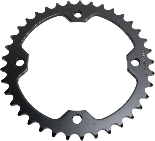 JT SPROCKETS JTR1857.37 REAR REPLACEMENT SPROCKET 37 TEETH 520 PITCH NATURAL C49 HIGH CARBON STEEL JTR1857.37