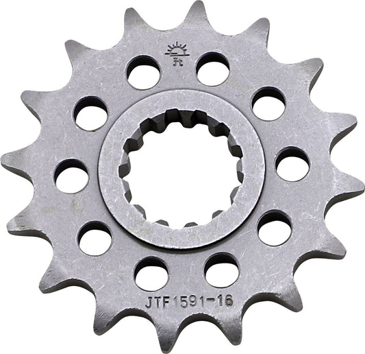 JT SPROCKETS JTF1591.16 FRONT REPLACEMENT SPROCKET 16 TEETH 525 PITCH NATURAL STEEL JTF1591.16