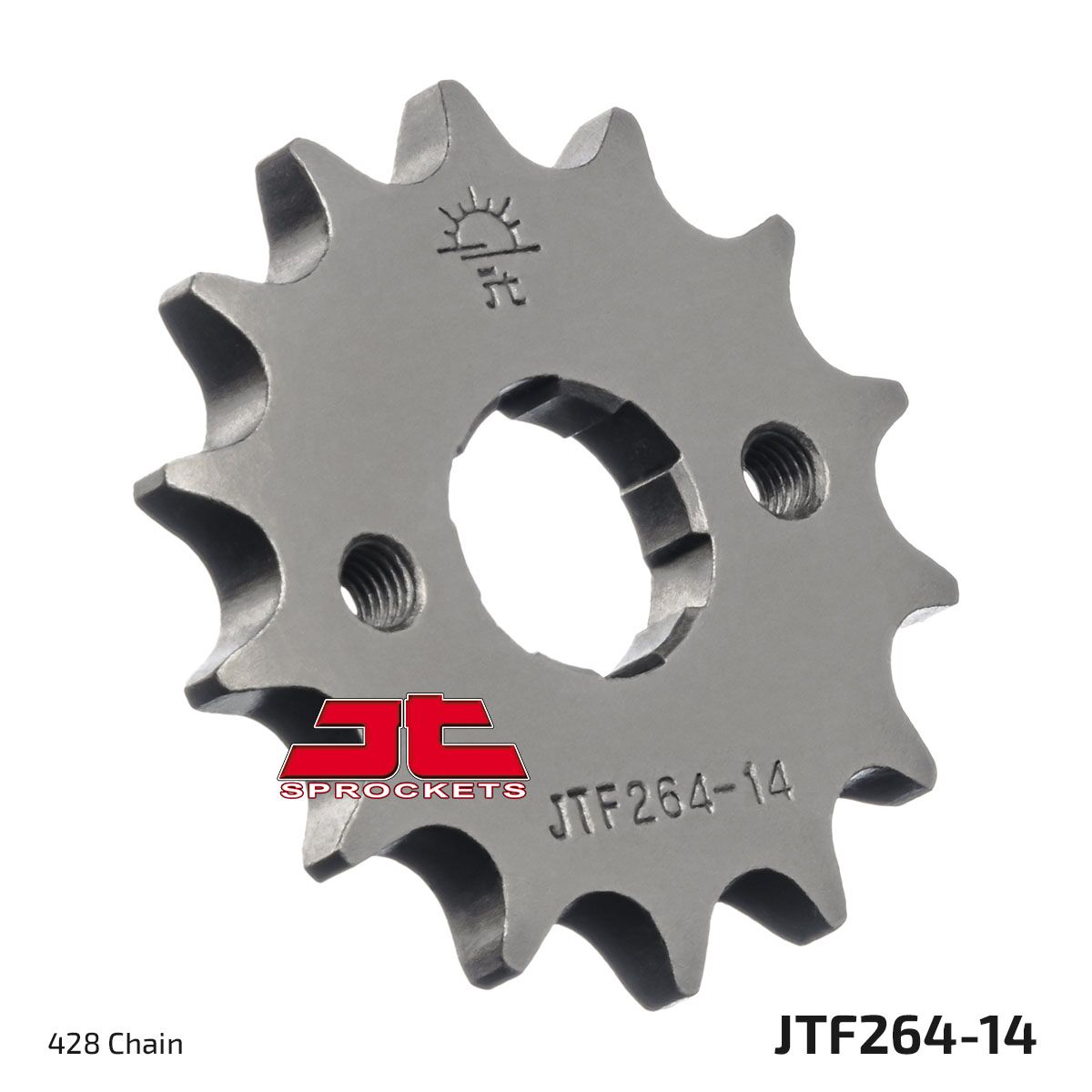 JT SPROCKETS JTF264.14 FRONT REPLACEMENT SPROCKET 14 TEETH 428 PITCH NATURAL STEEL JTF264.14