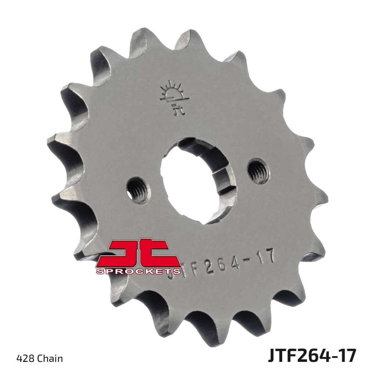JT SPROCKETS JTF264.17 FRONT REPLACEMENT SPROCKET 17 TEETH 428 PITCH NATURAL STEEL JTF264.17