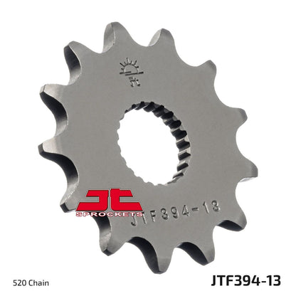 JT SPROCKETS JTF394.13 FRONT REPLACEMENT SPROCKET 13 TEETH 520 PITCH NATURAL STEEL JTF394.13