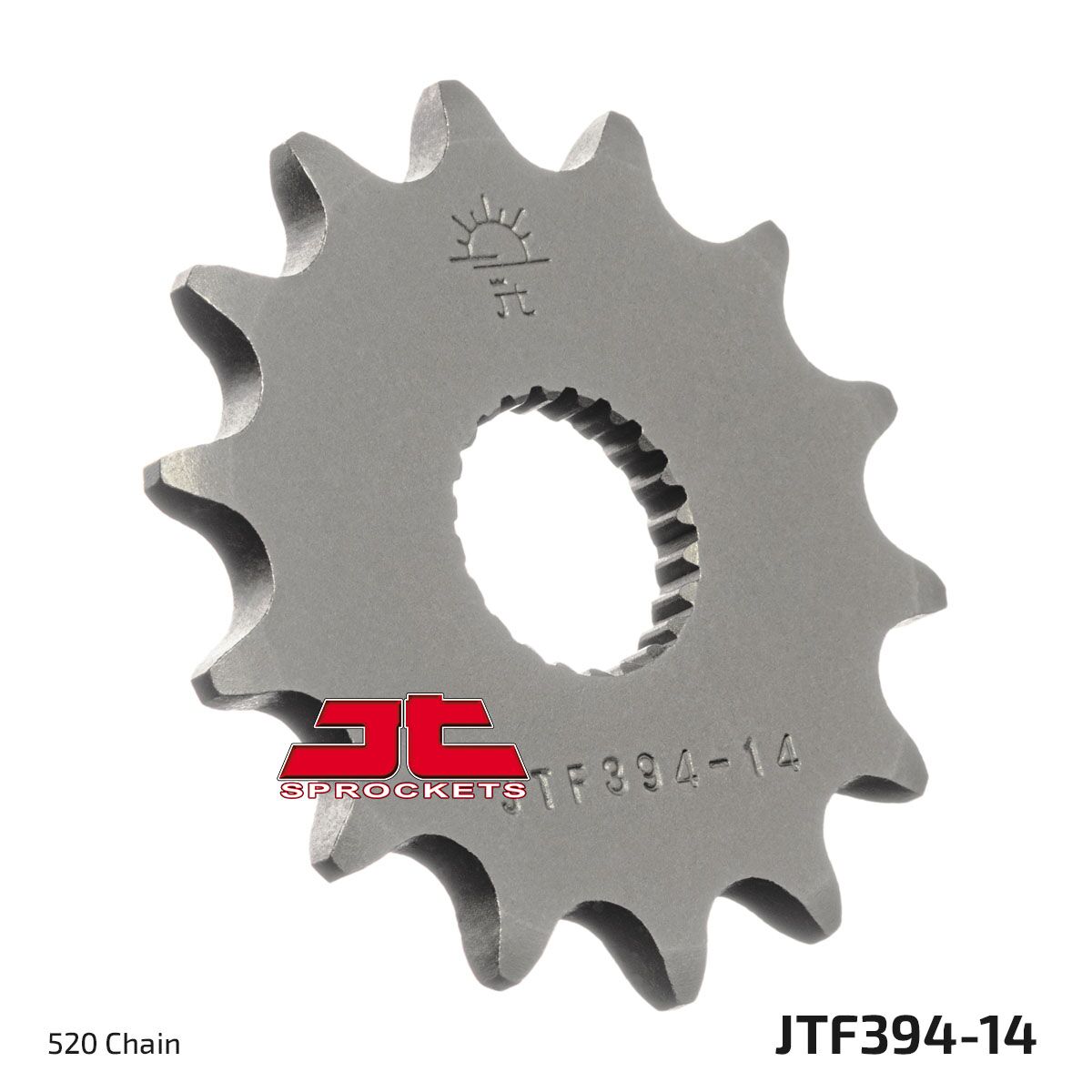 JT SPROCKETS JTF394.14 FRONT REPLACEMENT SPROCKET 14 TEETH 520 PITCH NATURAL STEEL JTF394.14
