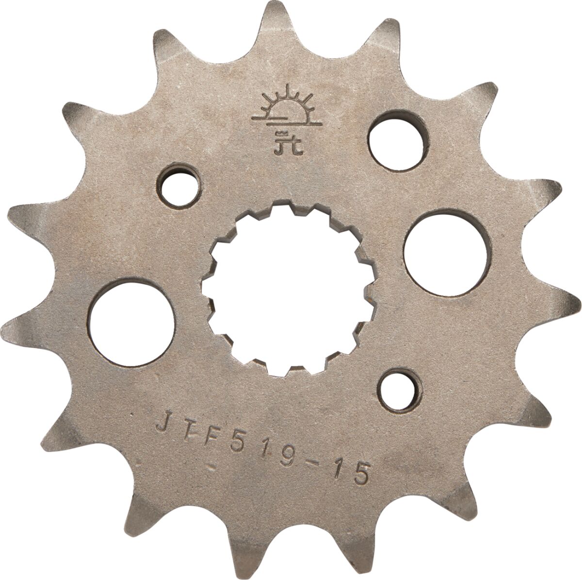 JT SPROCKETS JTF519.15 FRONT REPLACEMENT SPROCKET 15 TEETH 530 PITCH NATURAL STEEL JTF519.15