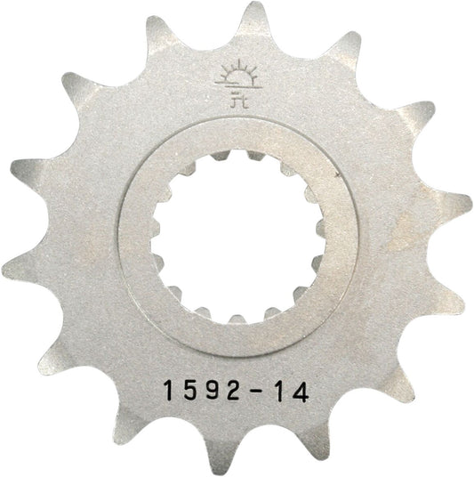 JT SPROCKETS JTF1592.14 FRONT REPLACEMENT SPROCKET 14 TEETH 520 PITCH NATURAL STEEL JTF1592.14