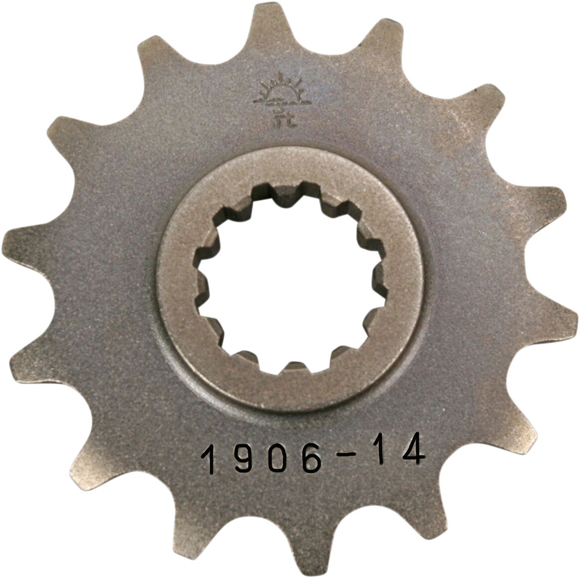 JT SPROCKETS JTF1906.14 FRONT REPLACEMENT SPROCKET 14 TEETH 420 PITCH NATURAL STEEL JTF1906.14