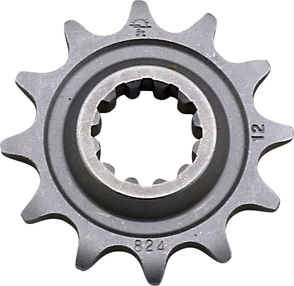 JT SPROCKETS JTF824.12 FRONT REPLACEMENT SPROCKET 12 TEETH 520 PITCH NATURAL STEEL JTF824.12