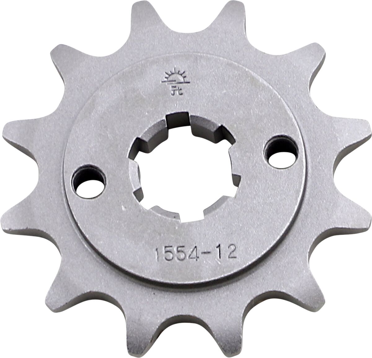 JT SPROCKETS JTF1554.12 FRONT REPLACEMENT SPROCKET 12 TEETH 520 PITCH NATURAL STEEL JTF1554.12