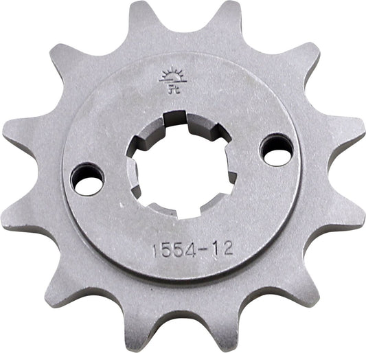 JT SPROCKETS JTF1554.12 FRONT REPLACEMENT SPROCKET 12 TEETH 520 PITCH NATURAL STEEL JTF1554.12