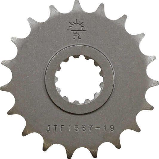 JT SPROCKETS JTF1587.19 FRONT REPLACEMENT SPROCKET 19 TEETH 428 PITCH NATURAL CHROMOLY STEEL JTF1587.19