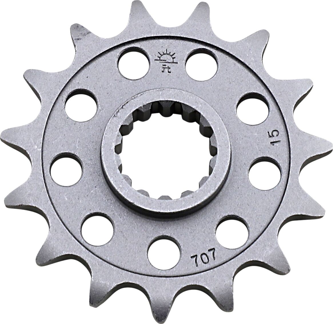 JT SPROCKETS JTF707.15 FRONT REPLACEMENT SPROCKET 15 TEETH 520 PITCH NATURAL CHROMOLY STEEL ALLOY JTF707.15
