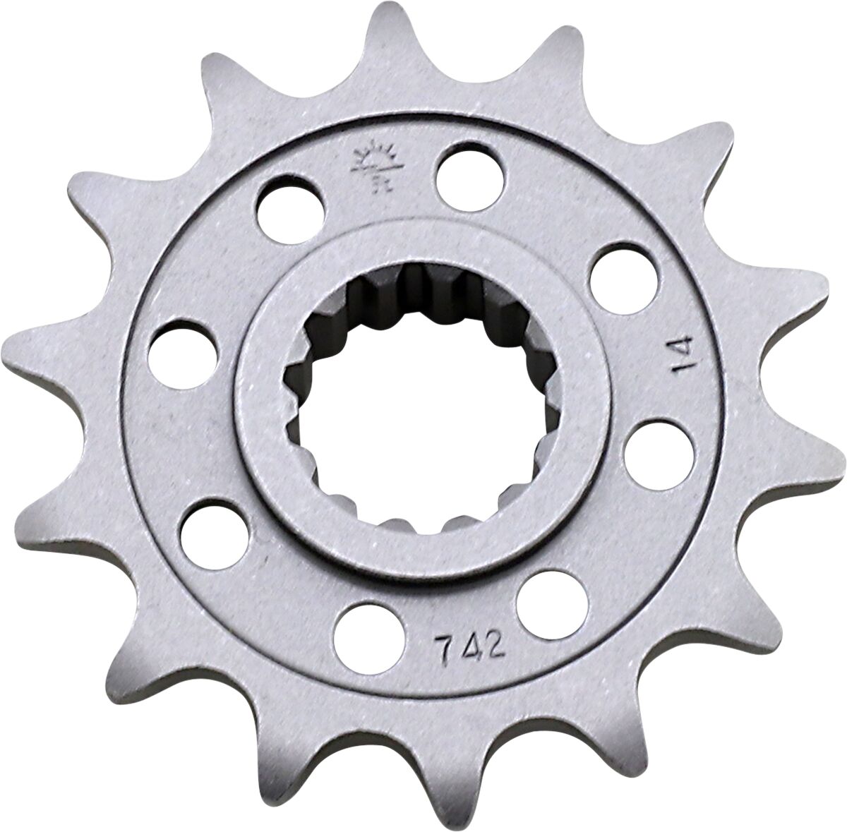 JT SPROCKETS JTF742.14 FRONT REPLACEMENT SPROCKET 14 TEETH 520 PITCH NATURAL CHROMOLY STEEL JTF742.14
