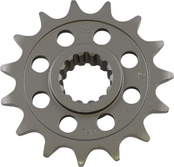 JT SPROCKETS JTF742.15 FRONT REPLACEMENT SPROCKET 15 TEETH 520 PITCH NATURAL CHROMOLY STEEL JTF742.15