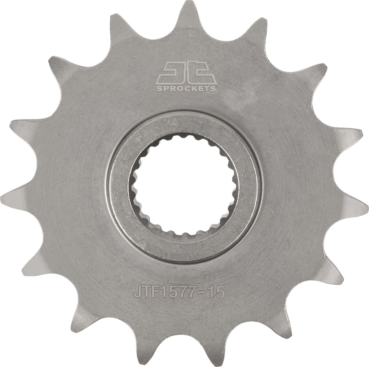 JT SPROCKETS JTF1577.15 FRONT REPLACEMENT SPROCKET 15 TEETH 520 PITCH NATURAL CHROMOLY STEEL ALLOY JTF1577.15