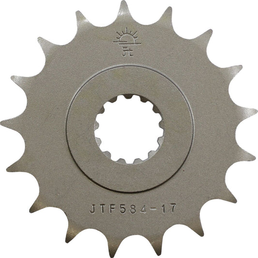 JT SPROCKETS JTF584.17 FRONT REPLACEMENT SPROCKET 17 TEETH 532 PITCH NATURAL CHROMOLY STEEL ALLOY JTF584.17