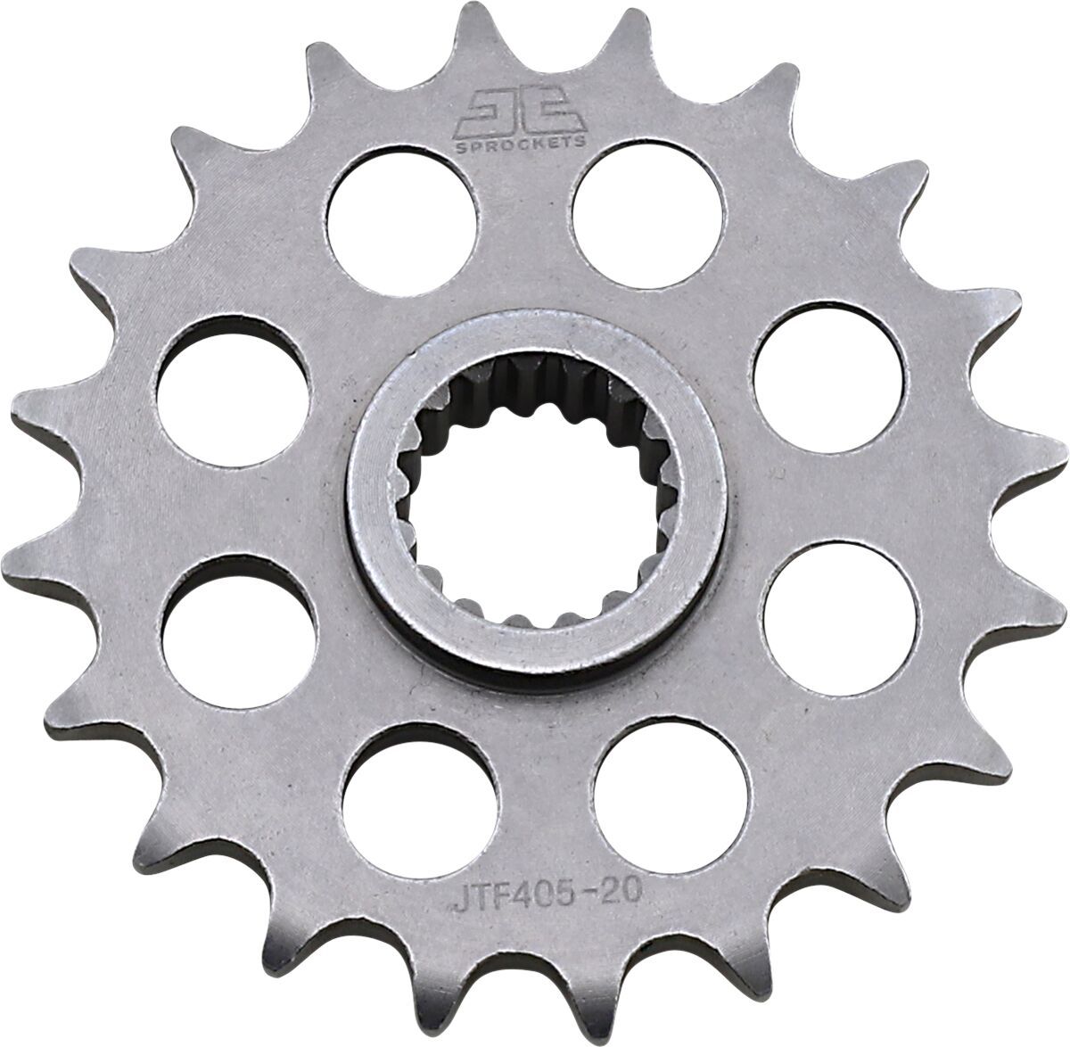 JT SPROCKETS JTF405.20 FRONT REPLACEMENT SPROCKET 20 TEETH 525 PITCH NATURAL CHROMOLY STEEL ALLOY JTF405.20