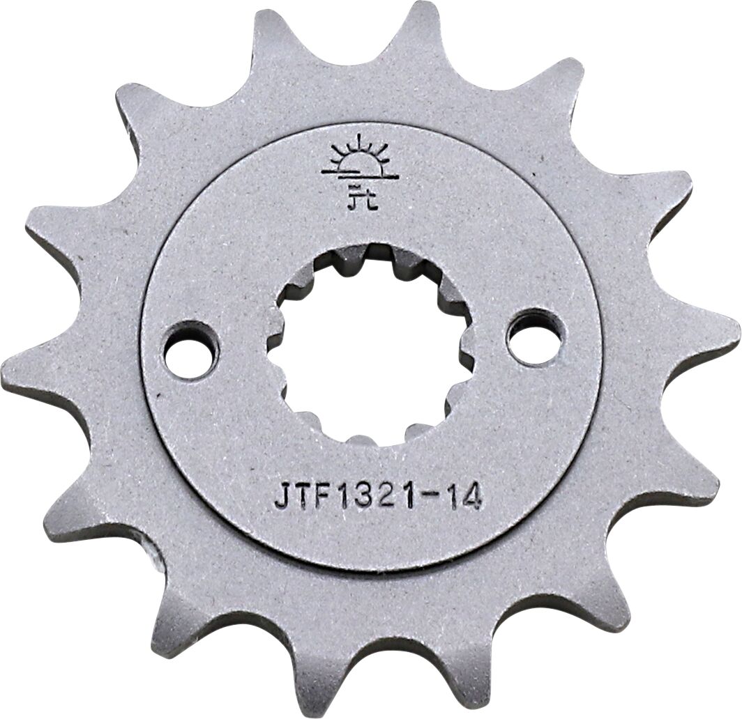 JT SPROCKETS JTF1321.14 FRONT REPLACEMENT SPROCKET 14 TEETH 520 PITCH NATURAL STEEL JTF1321.14