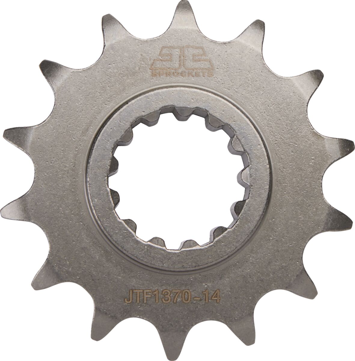 JT SPROCKETS JTF1370.14 FRONT REPLACEMENT SPROCKET 14 TEETH 525 PITCH NATURAL SCM420 CHROMOLY STEEL ALLOY JTF1370.14