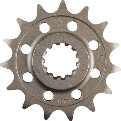 JT SPROCKETS JTF1373.15 FRONT REPLACEMENT SPROCKET 15 TEETH 520 PITCH NATURAL SCM420 CHROMOLY STEEL ALLOY JTF1373.15
