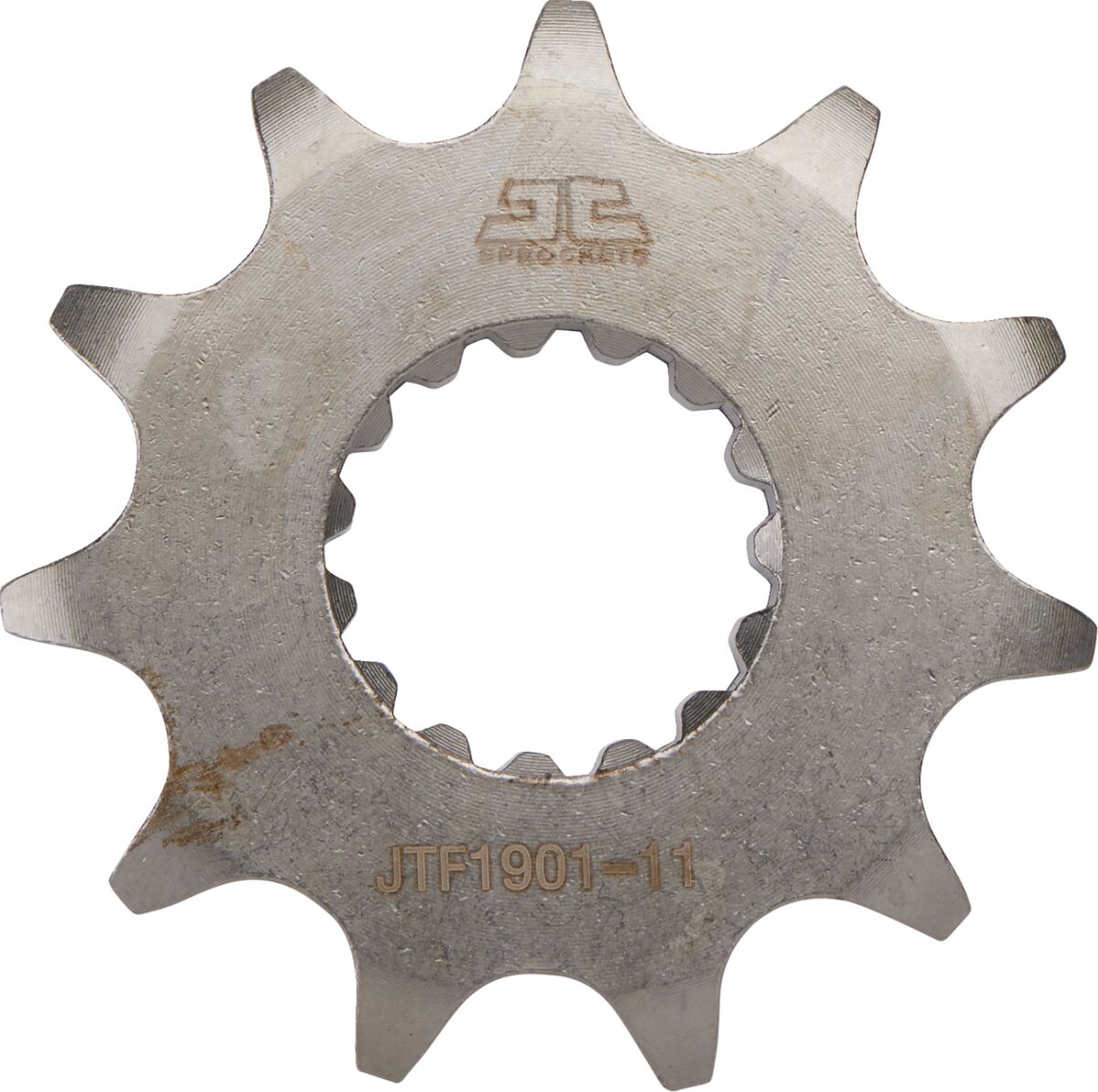 JT SPROCKETS JTF1901.11 FRONT REPLACEMENT SPROCKET 11 TEETH 520 PITCH NATURAL SCM420 CHROMOLY STEEL ALLOY JTF1901.11