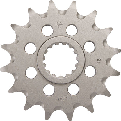 JT SPROCKETS JTF1901.16SC FRONT SELF CLEANING SPROCKET 16 TEETH 520 PITCH NATURAL SCM420 CHROMOLY STEEL ALLOY JTF1901.16SC