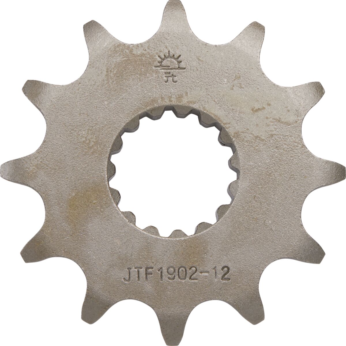 JT SPROCKETS JTF1902.12 FRONT REPLACEMENT SPROCKET 12 TEETH 520 PITCH NATURAL SCM420 CHROMOLY STEEL ALLOY JTF1902.12