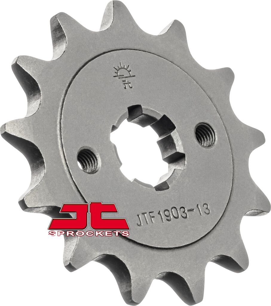 JT SPROCKETS JTF1903.13 FRONT REPLACEMENT SPROCKET 13 TEETH 520 PITCH NATURAL SCM420 CHROMOLY STEEL ALLOY JTF1903.13