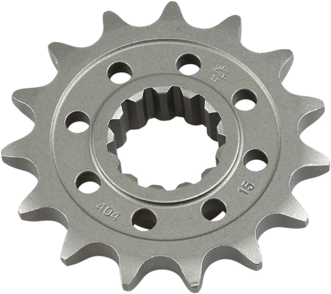 JT SPROCKETS JTF404.15 FRONT REPLACEMENT SPROCKET 15 TEETH 525 PITCH NATURAL SCM420 CHROMOLY STEEL ALLOY JTF404.15