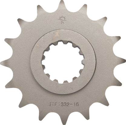 JT SPROCKETS JTF1332.16 FRONT REPLACEMENT SPROCKET 16 TEETH 525 PITCH NATURAL SCM420 CHROMOLY STEEL ALLOY JTF1332.16