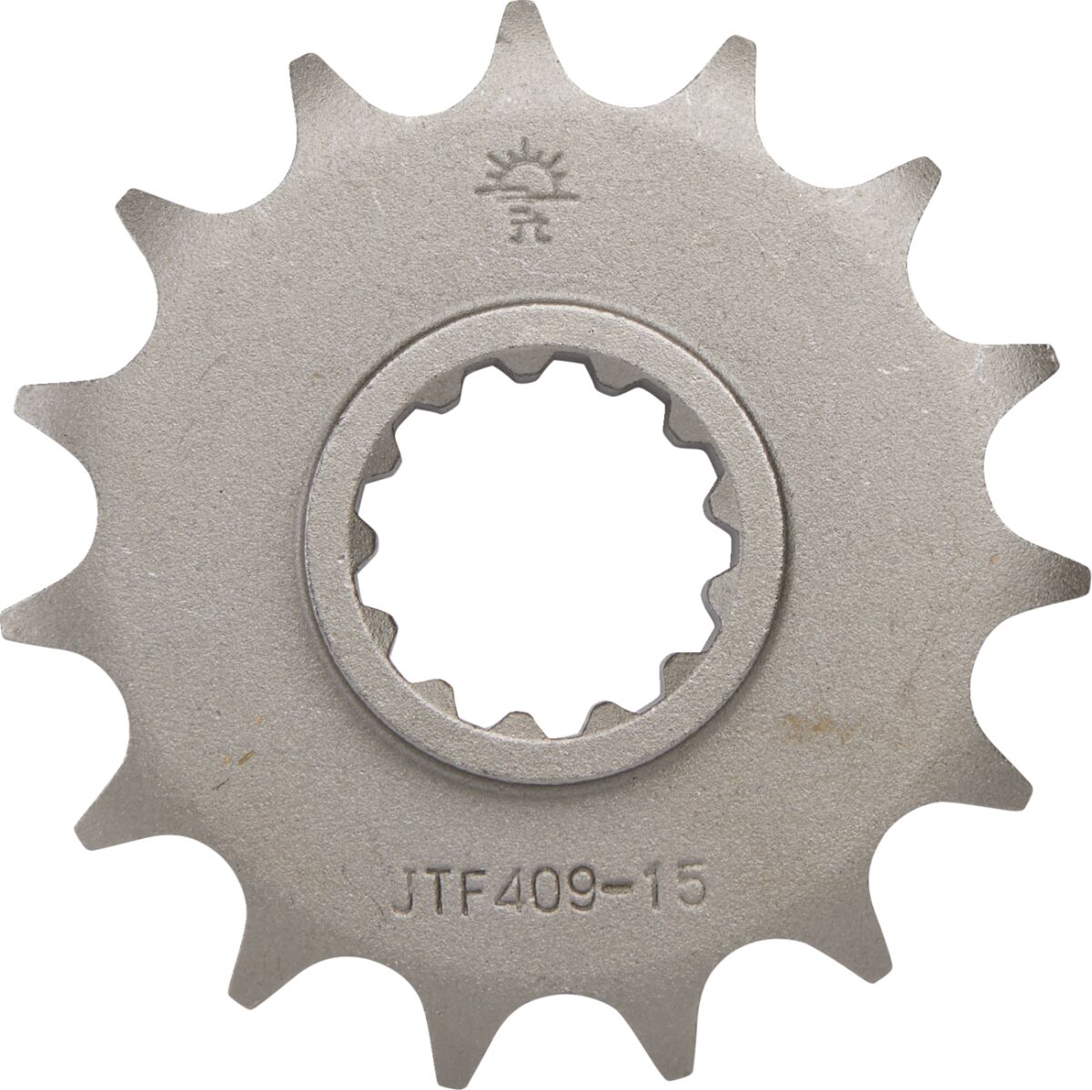 JT SPROCKETS JTF409.15 FRONT REPLACEMENT SPROCKET 15 TEETH 128 PITCH NATURAL SCM420 CHROMOLY STEEL ALLOY JTF409.15