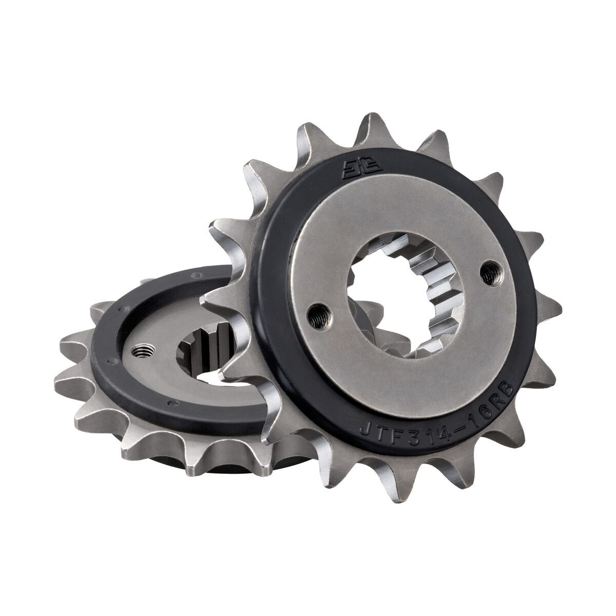 JT SPROCKETS JTF314.16RB FRONT RUBBER CUSHIONED SPROCKET 16 TEETH 525 PITCH NATURAL SCM420 CHROMOLY STEEL ALLOY JTF314.16RB