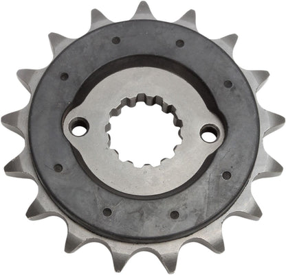 JT SPROCKETS JTF513.17RB FRONT RUBBER CUSHIONED SPROCKET 17 TEETH 530 PITCH NATURAL SCM420 CHROMOLY STEEL ALLOY JTF513.17RB