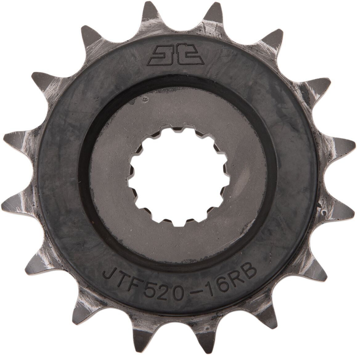 JT SPROCKETS JTF520.16RB FRONT RUBBER CUSHIONED SPROCKET 16 TEETH 525 PITCH NATURAL SCM420/20CRMO CHROMOLY STEEL JTF520.16RB