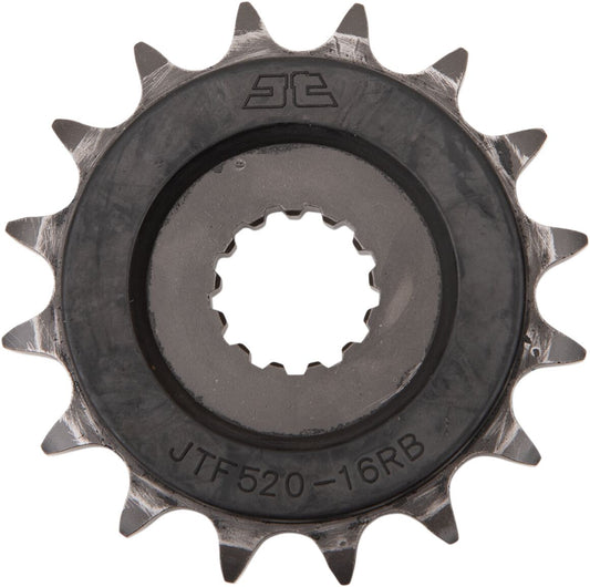 JT SPROCKETS JTF520.16RB FRONT RUBBER CUSHIONED SPROCKET 16 TEETH 525 PITCH NATURAL SCM420/20CRMO CHROMOLY STEEL JTF520.16RB