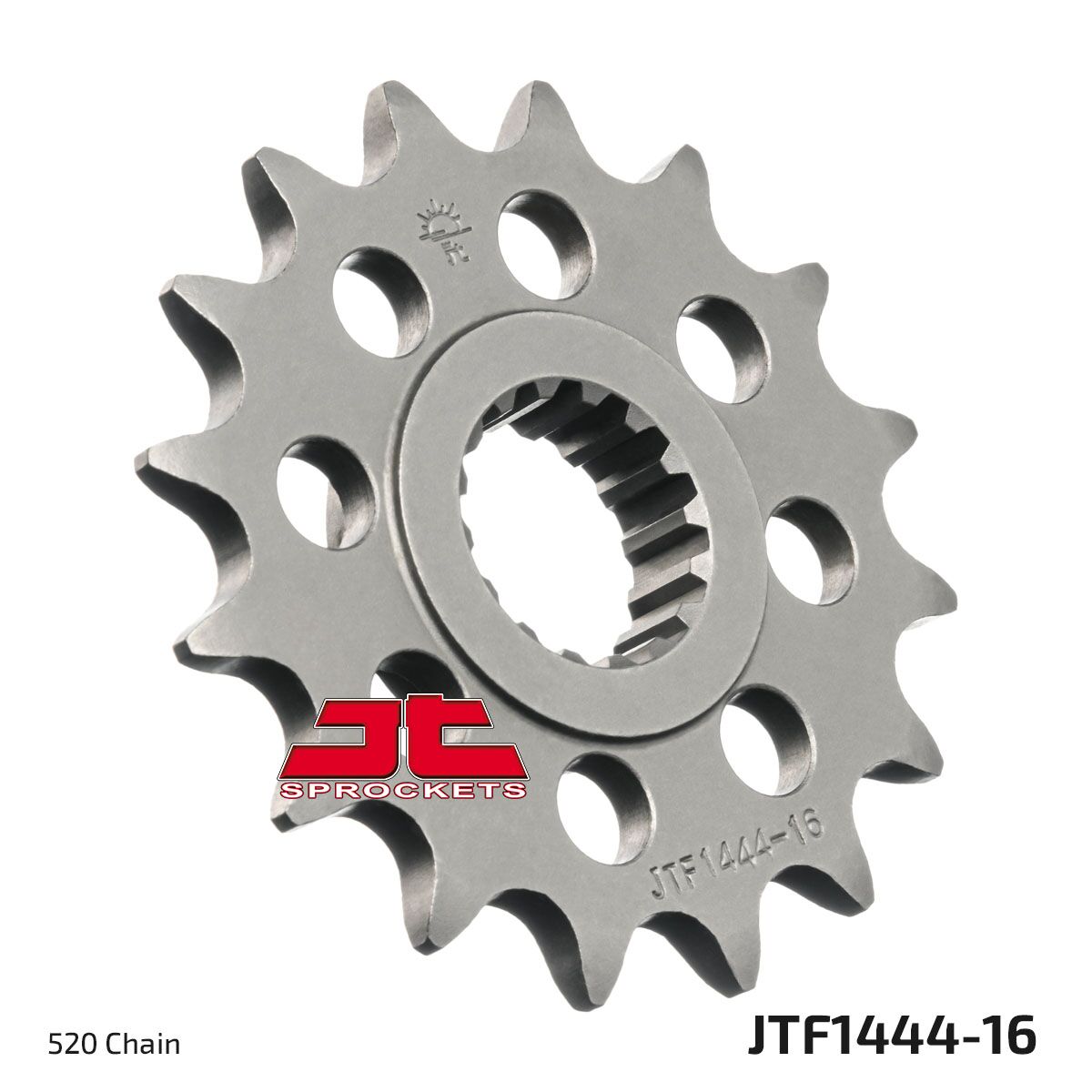 JT SPROCKETS JTF1444.16 FRONT REPLACEMENT SPROCKET 16 TEETH 520 PITCH NATURAL CHROMOLY STEEL JTF1444.16