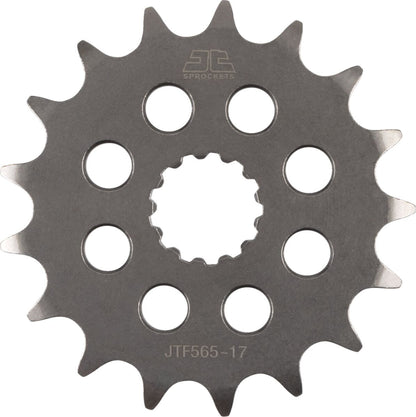 JT SPROCKETS JTF565.17 FRONT REPLACEMENT SPROCKET 17 TEETH 520 PITCH NATURAL CHROMOLY STEEL JTF565.17