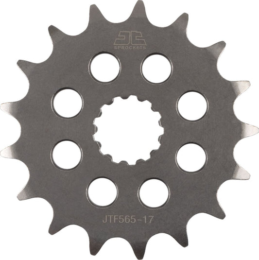 JT SPROCKETS JTF565.17 FRONT REPLACEMENT SPROCKET 17 TEETH 520 PITCH NATURAL CHROMOLY STEEL JTF565.17