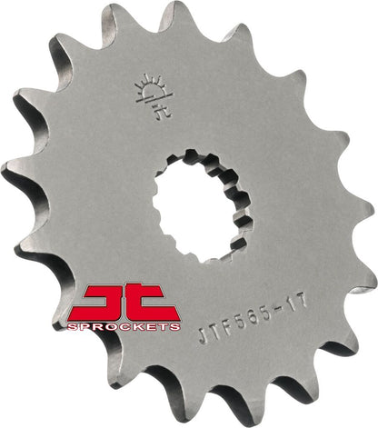 JT SPROCKETS JTF565.17 FRONT REPLACEMENT SPROCKET 17 TEETH 520 PITCH NATURAL CHROMOLY STEEL JTF565.17
