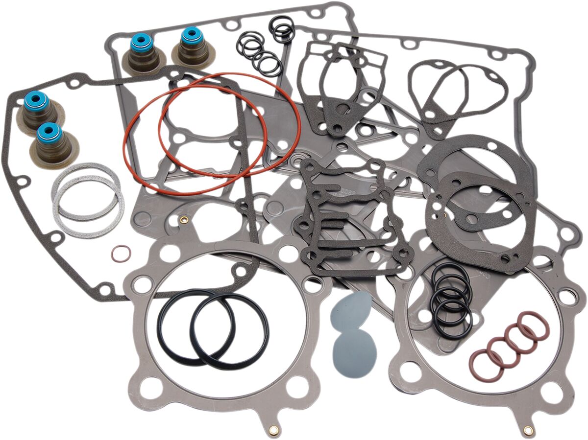 COMETIC TOP END GASKET KIT EST STD. BORE TC 88"/96" WITH HAT STYLE VALVE STEM SEAL C9146