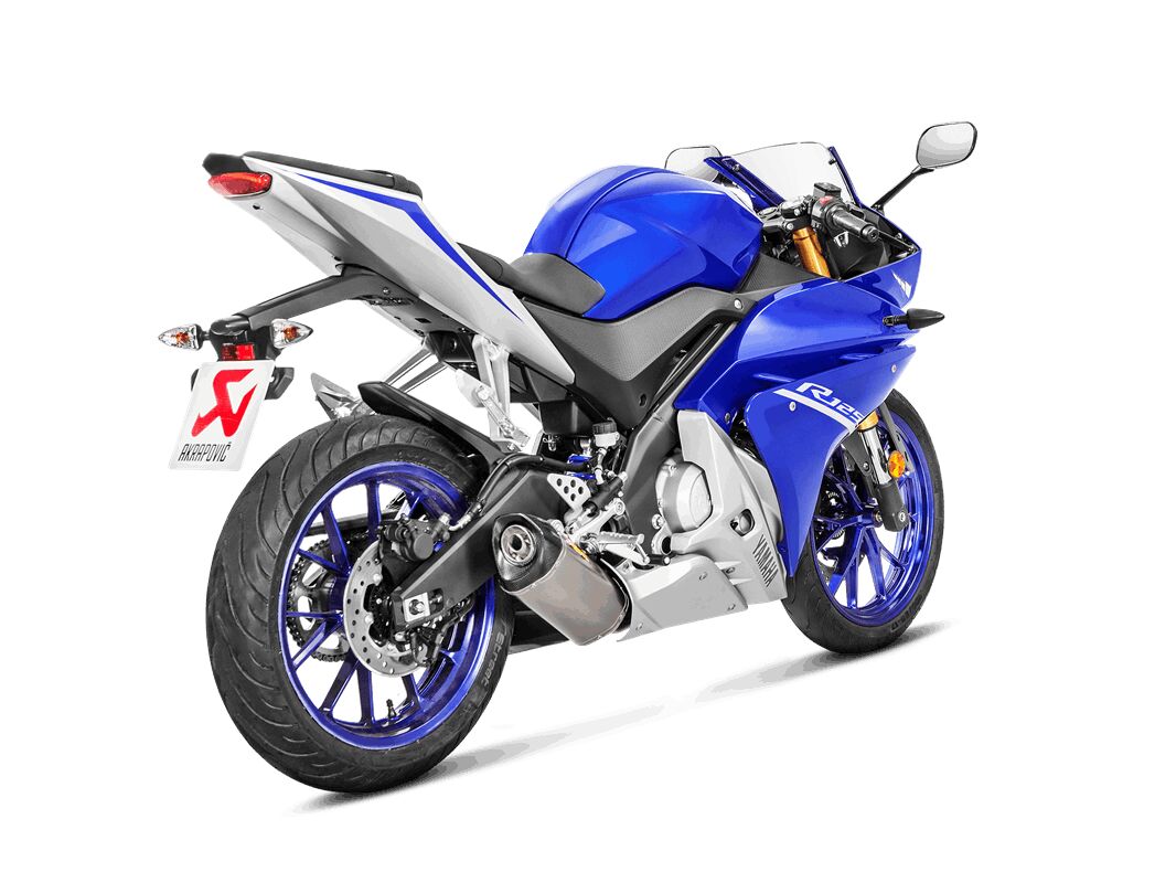 AKRAPOVIC RACING LINE COMPLETE EXHAUST SYSTEM SS/TI/CF S-Y125R4-HRT