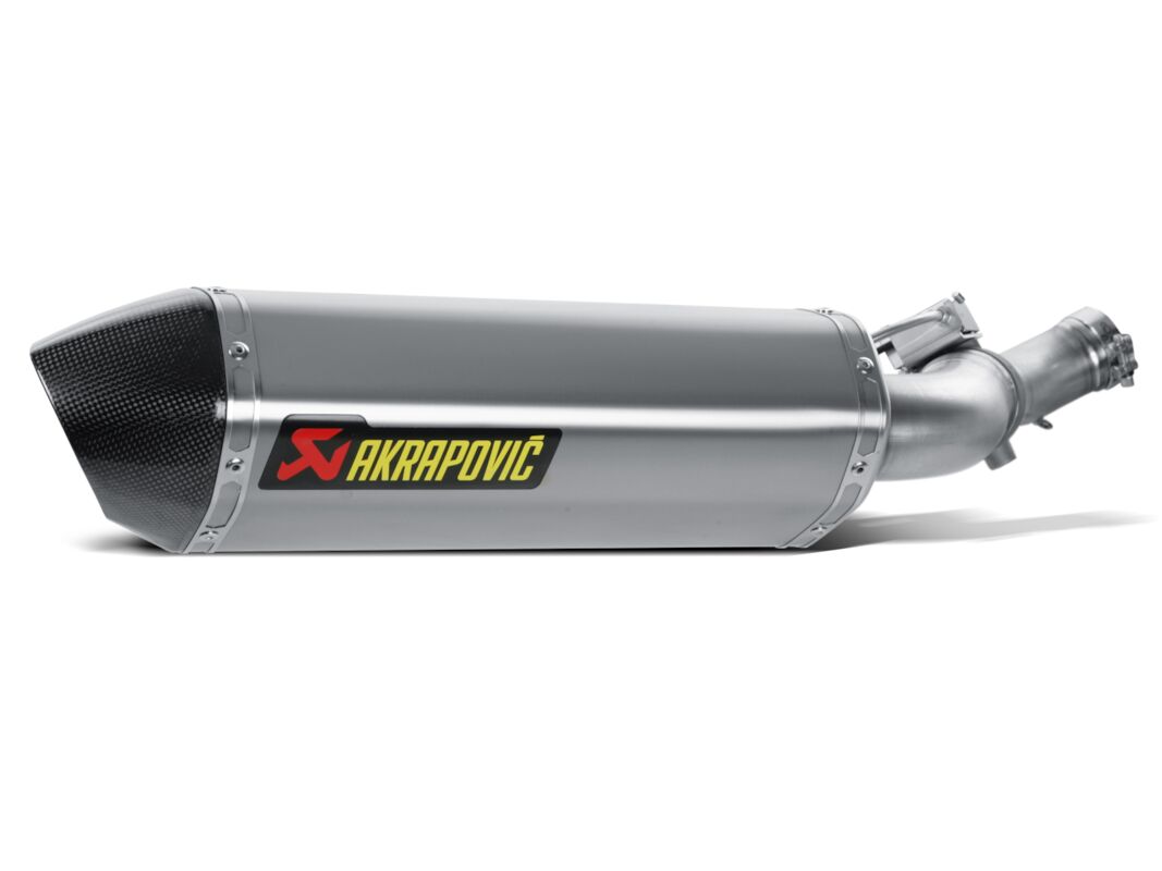 AKRAPOVIC SLIP-ON LINE MUFFLER TITANIUM CARBON END CAP S-H12SO1-HRT